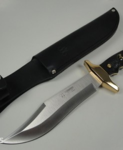 Cudeman Bowie Knife With 24° Gold Fittings Blade
