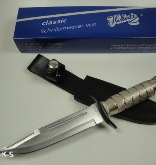 Herbertz Bowie Survival Knife With Compass