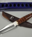 Linder Bowie Knife With Leather Handle & Sheath
