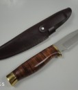 Linder Bowie Knife With Leather Handle & Sheath3