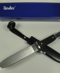 Linder Pathfinder Knife With Metal Belt Scheath & Plain Blade