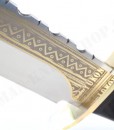 Linder Yukon Bowie Collectors Knife Gold Etchings 171025 002