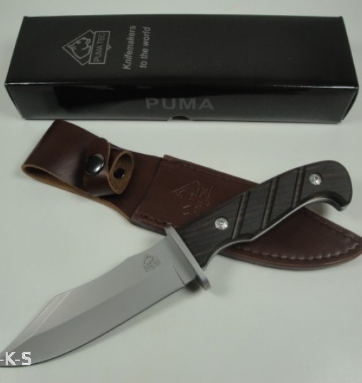 Puma Tec Bowie Sandal Wood Hunting Knife