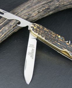 Hubertus Take-Apart Picnic Knife Stag for sale