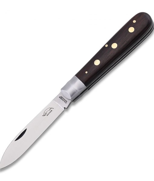 Otter 3-Rivets Brass Folding Knife Grenadil