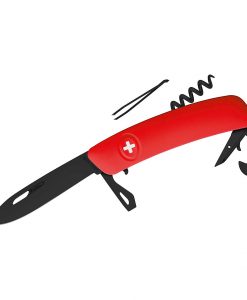 SWIZA ALLBLACK D03 RED Swiss Pocket Knife for sale