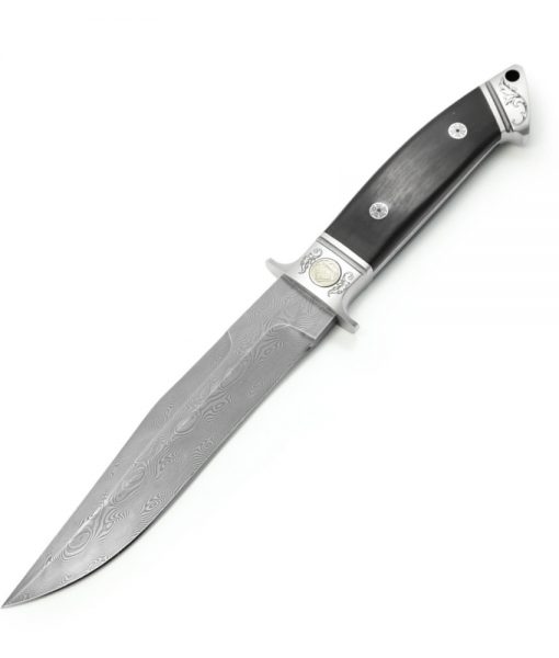 PUMA Defender Knife, Buffalo Horn, DAMASTEEL SuperClean ltd. Editon